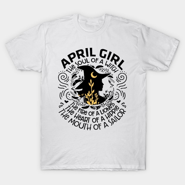 witch april girl T-Shirt by Minkey